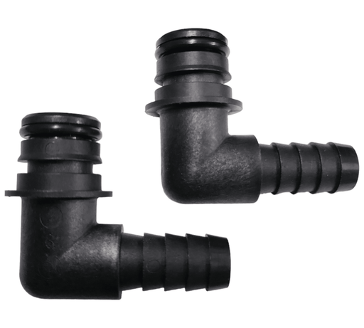 FLOJET- 20381-009 1/2" Hose Barb Elbow Quad Port Fitting (Pack of 2) FLOJET Quad Port Fittings Xylem Flojet 1 Pack 