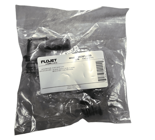 FLOJET- 20381-009 1/2" Hose Barb Elbow Quad Port Fitting (Pack of 2) FLOJET Quad Port Fittings Xylem Flojet 