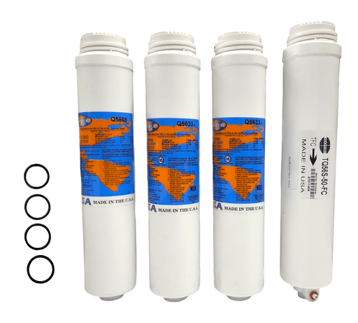 PuROTwist RO Filter Replacement Kit with 50 GPD Membrane with Omnipure Filters PuROTwist RO Replacement Kit Omnipure
