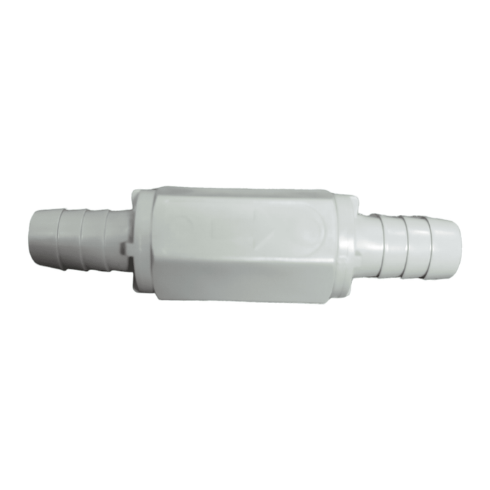 SMC 5721590 PVC 1/2" Check Valve Inline, Barb x Barb,