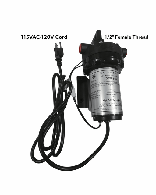 Aquatec 5513-1E12-J586 Pump 3.5 Gpm, 1/2 FPT, 115VAC Demand & Delivery Pumps AQUATEC