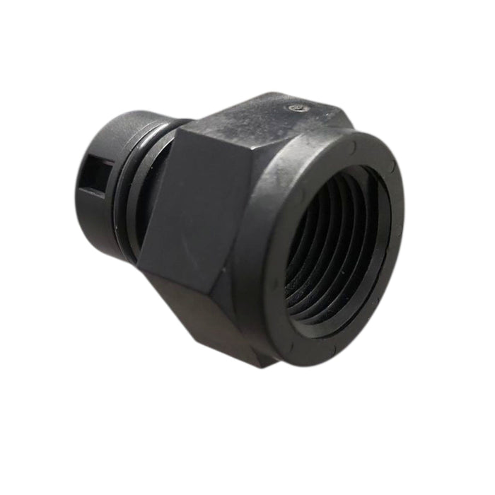 Fleck (60705-00) 1/2" QC X 1/2" FNPT; Plastic Less Flow Button 2510/5800 Drain Controller Fleck / Pentair 