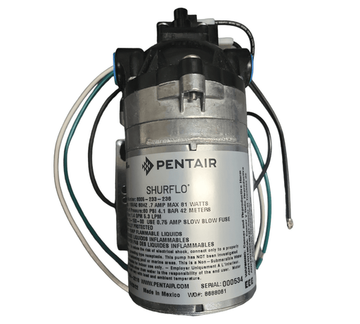 Shurflo 8005-233-236 Demand Pump - 1.5gpm, 60psi, 3/8 FPT, 115VAC No Cord 8000 SERIES Demand Pump Shurflo By Pentair