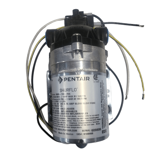 Shurflo 8005-733-255 Demand Pump 1.5 gpm 60 psi , 3/8" MPT, 115VAC No Cord 8000 SERIES Demand Pump Shurflo By Pentair