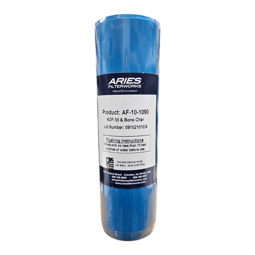 Aries Bone Char and KDF-55 Filter Cartridge ( AF-10-1090 ) 2.5"x10" ARIES KDF+GAC / 2.5" By 10" Aries 
