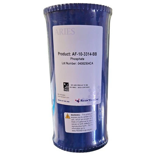 Aries 4lb Phosphate Filter Cartridge ( AF-10-3314-BB ) Size 4.5"x10" Aries| Phosphate Water Filter| Scale Inhibitor 10"x4.5" Aries 