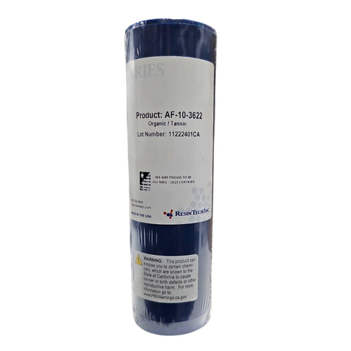 Aries Organic-Tannin Filter Cartridge ( AF-10-3622 ) 2.5"x10" WATER SOFTENING / 2.5" By 10" Aries 