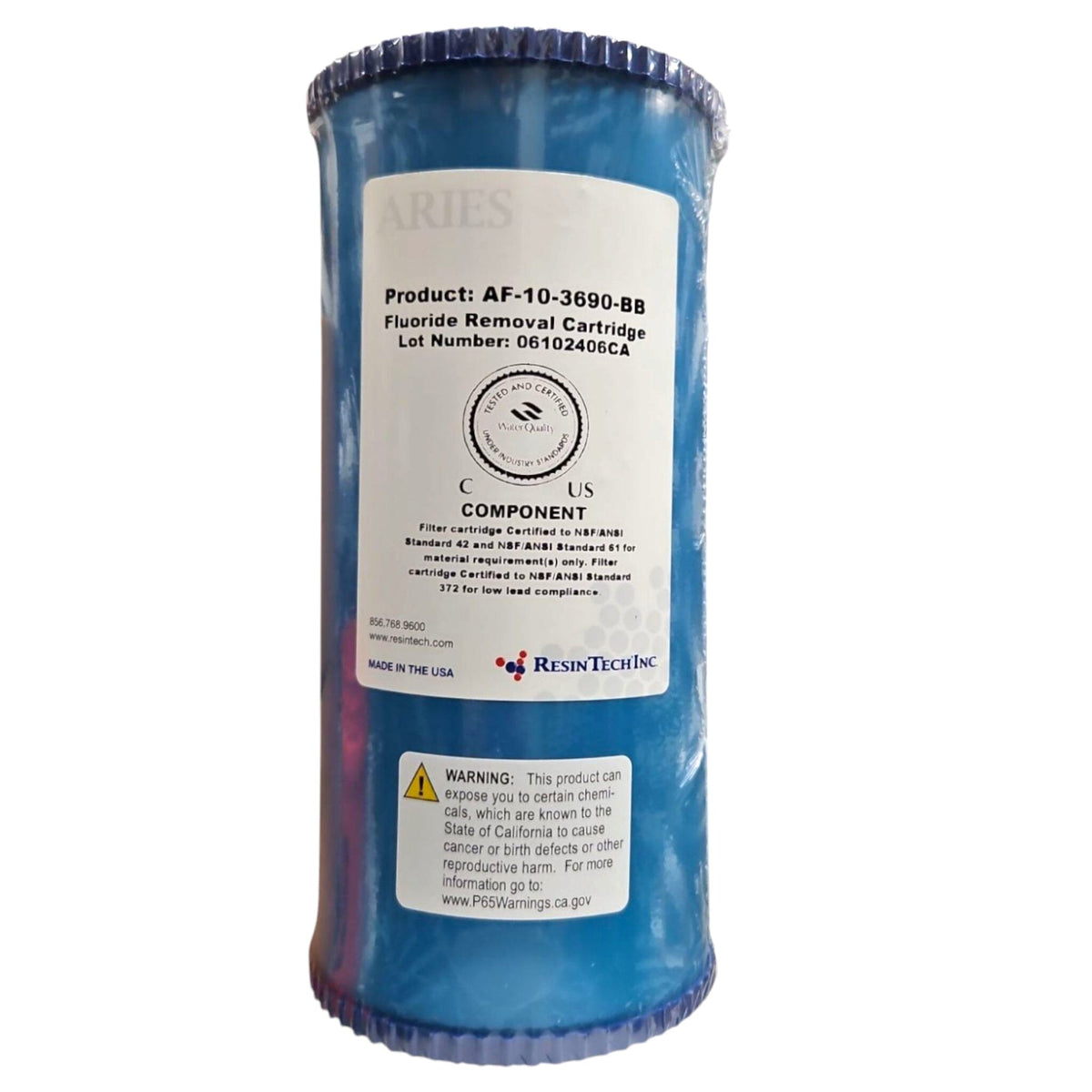 Aries Activated Alumina Filter Cartridge ( AF-10-3690-BB ) Size 4.5