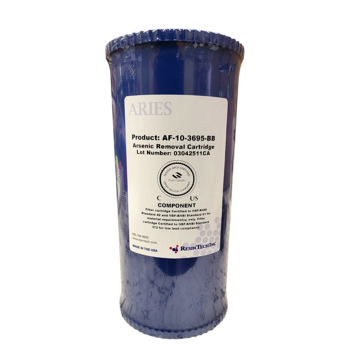 Aries Big Blue Arsenic Removal Filter Cartridge ( AF-10-3695-BB ) Size