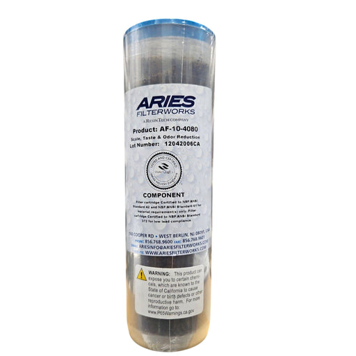 Aries Scale Reduction, Taste and Odor Filter Cartridge ( AF-10-4080 ) Size 2.5"x10" Aries | Catalytic Carbon | Chloramine Removal Aries 