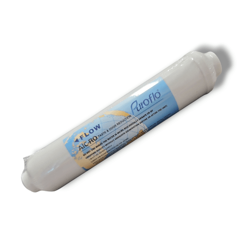 Puroflo AIC-RO10-XD 2" x 10" In-Line GAC Filter – 1/4" FPT, NSF Certified Puroflo Inline Filter 10" x 2" PuroFlo 1-Pack