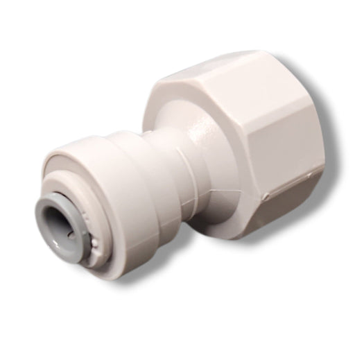 John Guest CI320814S Female Faucet Connector- 1/4" x 1/2" BSPT FEMALE CONNECTOR FEMALE Grey Acetal JOHN GUEST 1-PC 