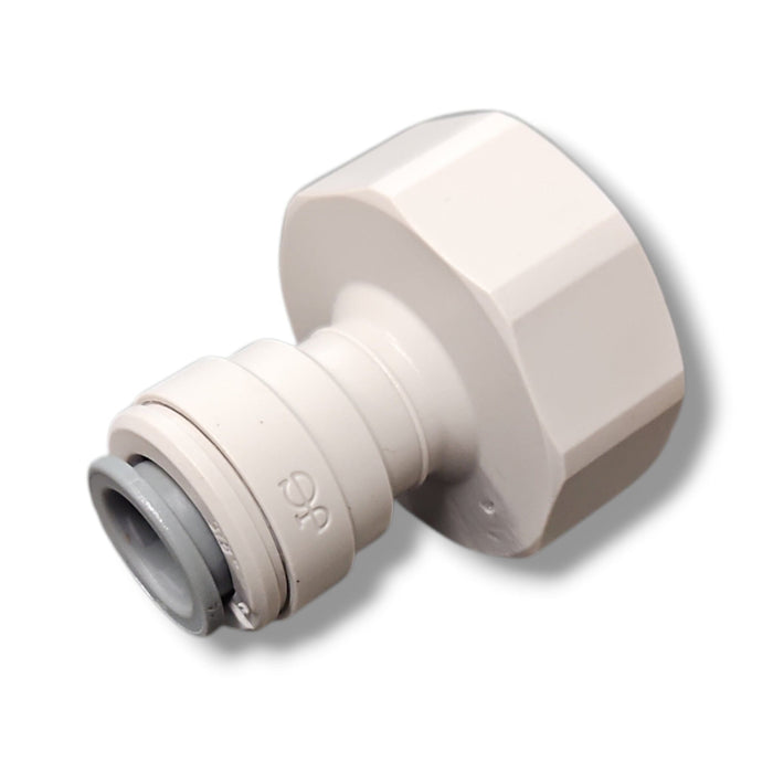 John Guest CI321216FS Female Faucet Connector - 3/8" x 3/4" BSP FAUCET CONNECTOR UNS Grey Acetal JOHN GUEST 1-PC 