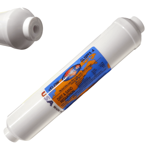 Omnipure CL10PF5-A Dirt & Sand Reduction 10"x 2" for 1/8"FPT Dirt & Sand Removal 1/8"FPT Omnipure 1 Pack