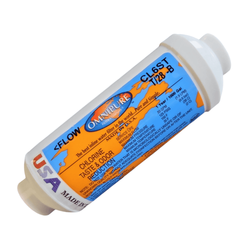 Omnipure CL6ST/28-B Carbon filter for Chlorine and Taste 6"x 2" for 1/4" FPT GAC/Chlorine /Taste 1/4" FPT & 3/8"FPT Omnipure 1 Pack 