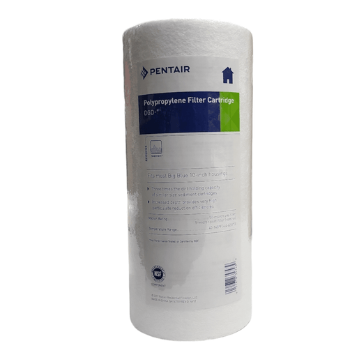 Pentek DGD-2501 / 155359-43 (10"x4.5") Sediment Water Filter Replacement 25/01 Micron DGD Series/10"x4.5" Polypropylene Pentek By Pentair 1 Pack 