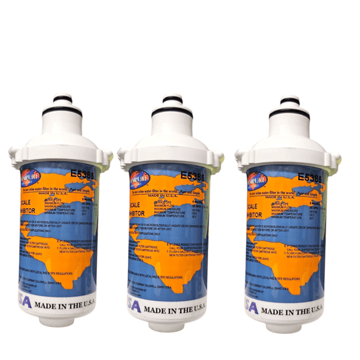 Omnipure E5385 6"x2.5" E-Series All Phosphate Filter Scale Inhibitor Carbon + Phosphate|Chlorine & Scale Inhibitor 6" Omnipure 3 Pack 