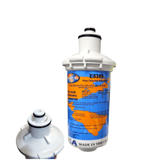 Omnipure E5386 6"x2.5" E-Series GAC Phosphate Scale Inhibitor Filter Carbon + Phosphate|Chlorine & Scale Inhibitor 6" Omnipure 1 Pack 