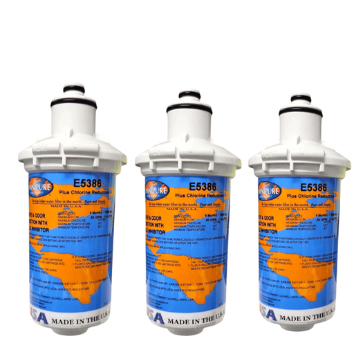 Omnipure E5386 6"x2.5" E-Series GAC Phosphate Scale Inhibitor Filter Carbon + Phosphate|Chlorine & Scale Inhibitor 6" Omnipure 3 Pack 