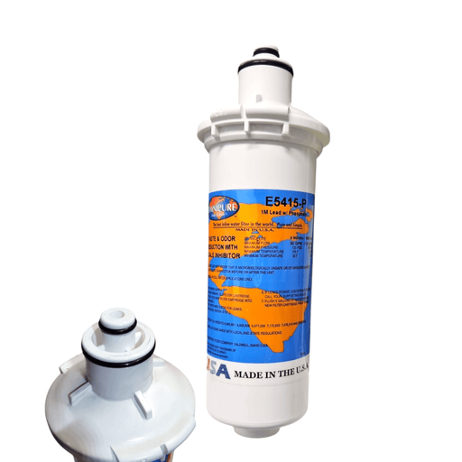 Omnipure E5415-P 8"x2.5" E-Series 1Mic Carbon Block Phosphate Scale Inhibitor Filter Carbon + Phosphate|Chlorine & Scale Inhibitor 8" Omnipure 1 Pack 