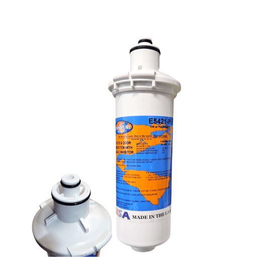 Omnipure E5421-P 8"x2.5" E-Series 10Mic Carbon Block Phosphate Scale Inhibitor Filter Carbon + Phosphate|Chlorine & Scale Inhibitor 8" Omnipure 1 Pack
