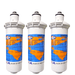 Omnipure E5421-P 8"x2.5" E-Series 10Mic Carbon Block Phosphate Scale Inhibitor Filter Carbon + Phosphate|Chlorine & Scale Inhibitor 8" Omnipure 3 Pack 