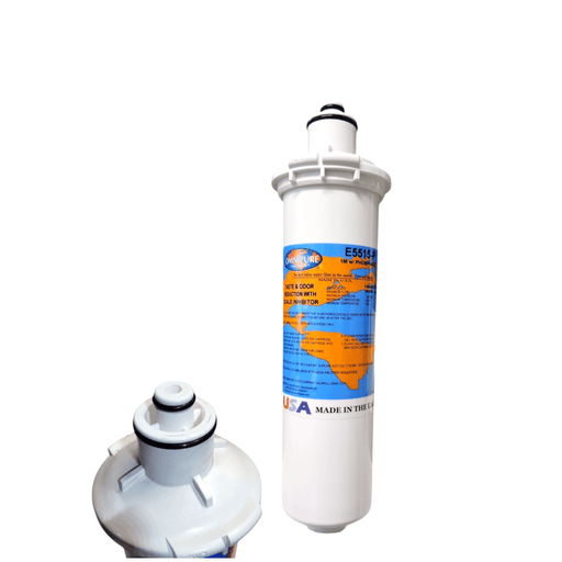 Omnipure E5515-P 10"x2.5" E-Series 1 Mic Carbon Block Phosphate Scale Inhibitor Filter Carbon + Phosphate|Chlorine & Scale Inhibitor 10" Omnipure 1 Pack 