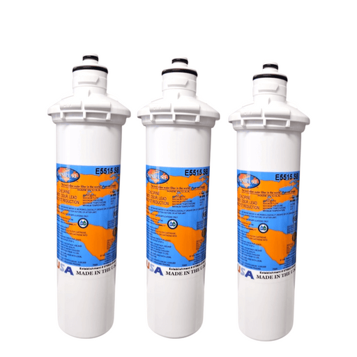 Omnipure E5515 SB Water Filter 10"x2.5" Diameter E-Series Carbon Block 1M E-Series|Carbon Filters|10"length Omnipure 3 Pack 