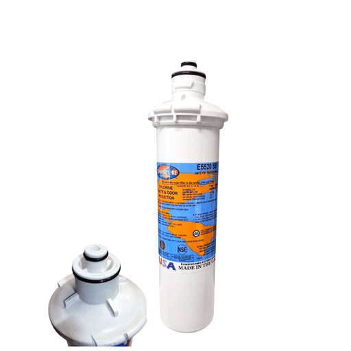 Omnipure E5520 SB Water Filter 10"x2.5" Diameter E-Series Carbon Block 1M E-Series|Carbon Filters|10"length Omnipure 1 Pack 