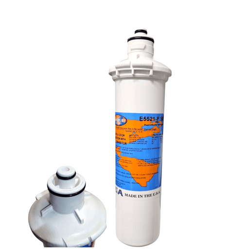 Omnipure E5521-P SB 10"x2.5" E-Series 10Mic Carbon Block Phosphate Scale Inhibitor Filter Carbon + Phosphate|Chlorine & Scale Inhibitor 10" Omnipure 1 Pack 