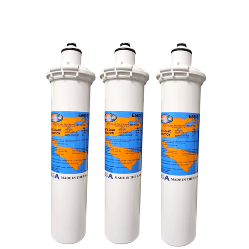 Omnipure E5605 12"x2.5" 5 Mic E-Series Sediment Water Filter Sediment Filter|Dirt Sand Reduction 12" Omnipure 3 Pack 