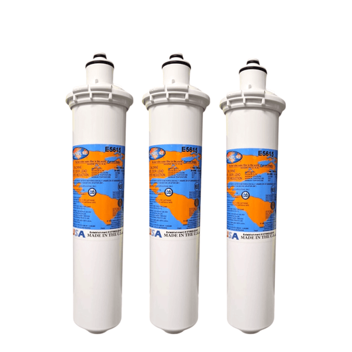 Omnipure E5615 12"x2.5" E-Series 1 Mic Carbon Block With Lead and Cyst. Reduction Filter Carbon| Chlorine Taste & Reduction 12" Omnipure 3 Pack 