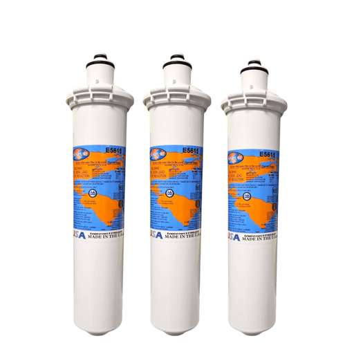 Omnipure E5615 12"x2.5" E-Series 1 Mic Carbon Block With Lead and Cyst. Reduction Filter Carbon| Chlorine Taste & Reduction 12" Omnipure 3 Pack
