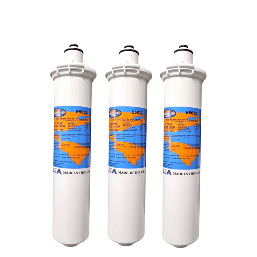 Omnipure E5633 12"x2.5" E-Series T33 Acid Washed GAC Carbon Filter Carbon| Chlorine Taste & Reduction 12" Omnipure 3 Pack 