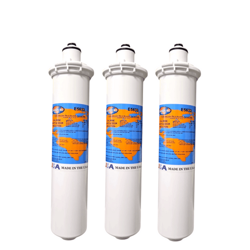 Omnipure E5633 12"x2.5" E-Series T33 Acid Washed GAC Carbon Filter Carbon| Chlorine Taste & Reduction 12" Omnipure 3 Pack