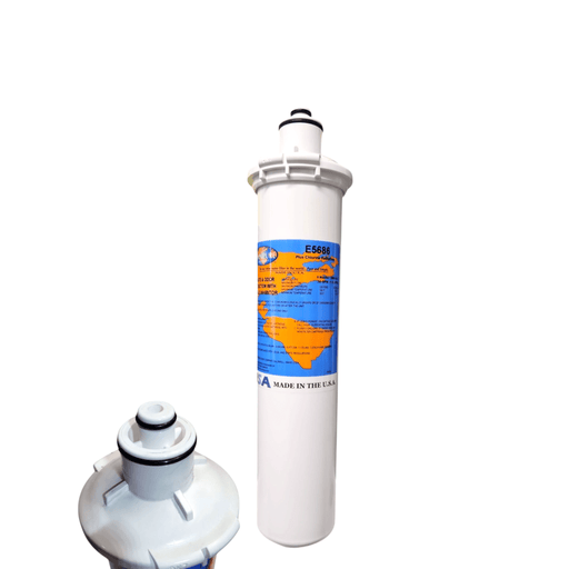 Omnipure E5686 12"x2.5" E-Series 1 Mic Carbon Block GAC / 4oz Phosphate Scale Inhibitor Filter Carbon + Phosphate|Chlorine & Scale Inhibitor 12" Omnipure 1 Pack