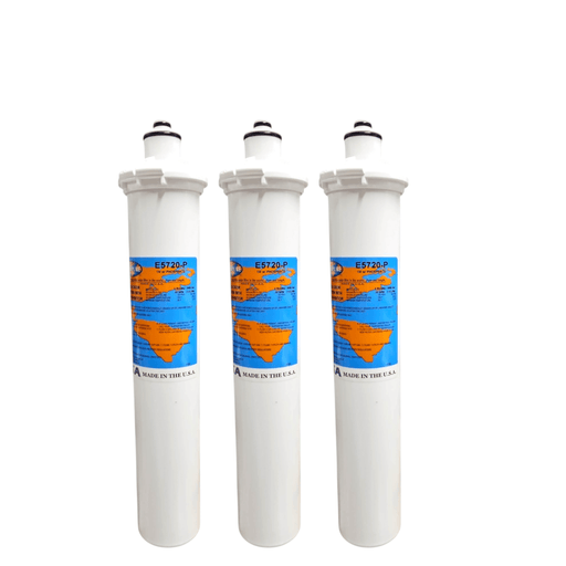 Omnipure E5720-P 14"x2.5" E-Series 1 Mic Carbon Block 4oz Phosphate Filter Carbon + Phosphate|Chlorine & Scale Inhibitor 14" Omnipure 3 Pack 