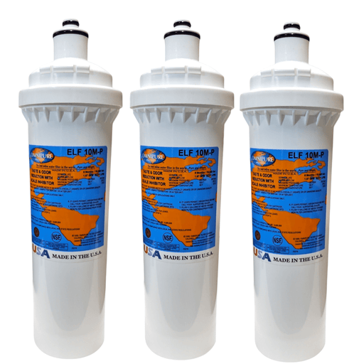 ELF 10M-P Omnipure 4" x 12.5" 10 Mic Carbon Block Filter (Everpure-Compatible) ELF | Carbon + Phosphate Omnipure