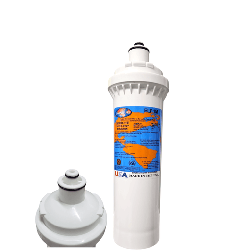 ELF 1M Omnipure 4" x 12.5" 1 Mic Carbon Block Filter (Everpure-Compatible) ELF | Carbon| Chlorine Reduction Omnipure 1 Pack