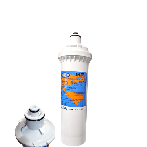 ELF 1ML-SILVER Omnipure 4" x 12.5" 1 Mic Carbon Block Filter (Everpure-Compatible) ELF | Carbon| Chlorine Reduction Omnipure 1 Pack 