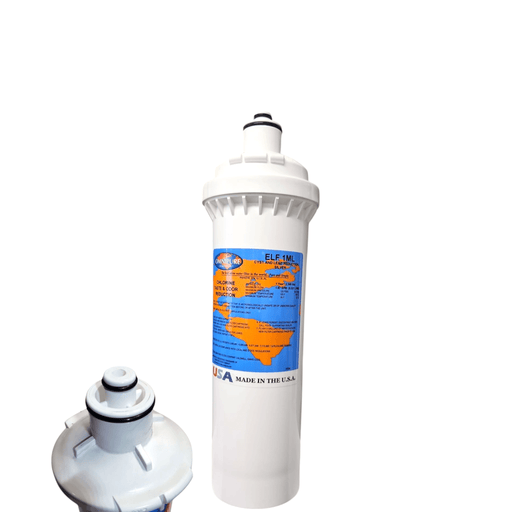 ELF 1ML-SILVER Omnipure 4" x 12.5" 1 Mic Carbon Block Filter (Everpure-Compatible) ELF | Carbon| Chlorine Reduction Omnipure 1 Pack