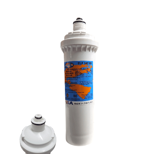 ELF 5M SB Omnipure 4" x 12.5" 5 Mic Carbon Block; SB Filter (Everpure-Compatible) ELF | Carbon| Chlorine Reduction Omnipure