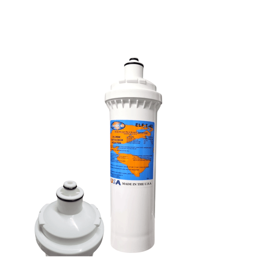 ELF T-40 Omnipure 4" x 12.5" 10 Mic Carbon Block Filter (Everpure-Compatible) ELF | Carbon| Chlorine Reduction Omnipure 1 Pack 