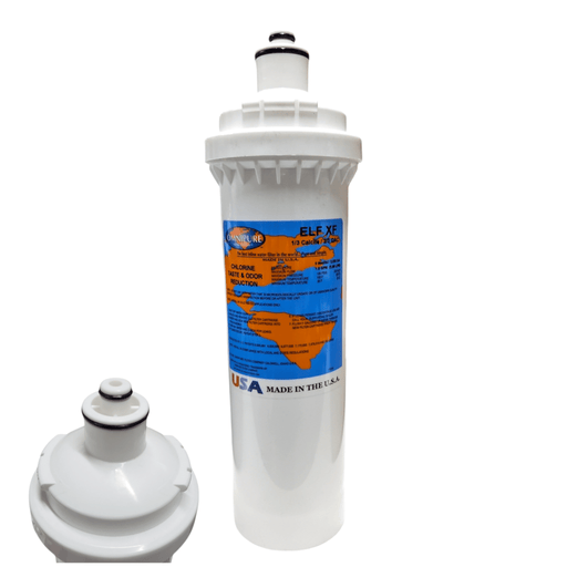Omnipure ELF XF 1/3 Calcite 2/3 GAC 4" x 12.5" 5 Mic Carbon Block Filter (Everpure-Compatible) ELF-Series |Calcite + Carbon| Chlorine Acid Neutralizer Omnipure 1 Pack 