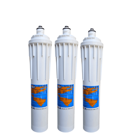 Omnipure ELF XL-5M SB 5 Mic Carbon Block Water Filter 15" (Everpure-Compatible) Carbon| Chlorine Taste & Reduction Omnipure 3 Pack 