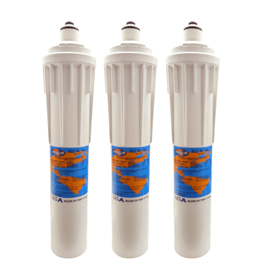 Omnipure ELF XL-1ML 1 Mic Carbon Block Water Filter 15" (Everpure-Compatible) Carbon+KDF|Chlorine Taste Reduction Omnipure 3 Pack 