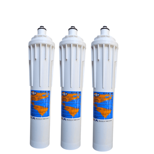 Omnipure ELF XL .5M .5 Mic Carbon Block Water Filter 15" (Everpure-Compatible) Carbon | Chlorine Taste Reduction Omnipure 3 Pack 