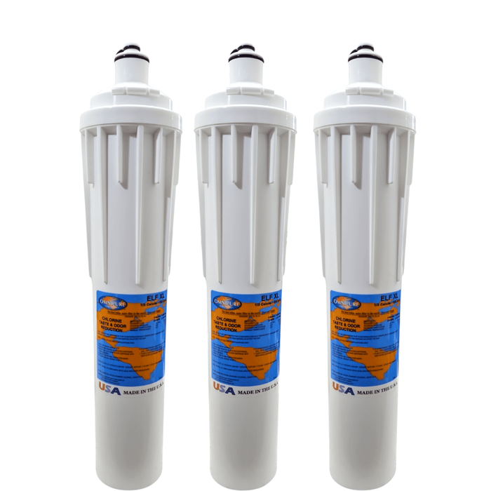 Omnipure ELF XL 1/2 Calcite 1/2 Magnesium Water Filter 15" (Everpure-Compatible) ELF XL |Calcite + Magnesium Omnipure 3 Pack 