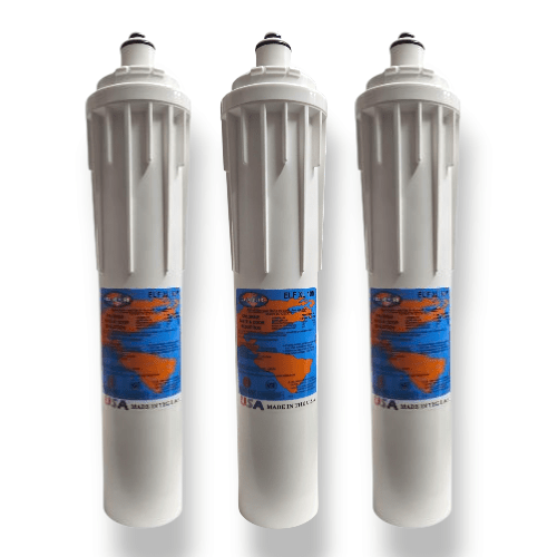 Omnipure ELF XL 10M 10Mic Carbon Block Water Filter 15" (Everpure-Compatible) Carbon | Chlorine Taste Reduction Omnipure 3 Pack 