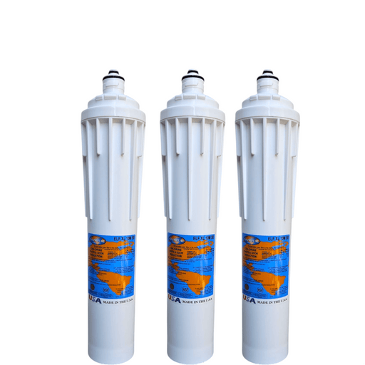 Omnipure ELF XL 10M SB 10 Mic Carbon Block Water Filter 15" (Everpure-Compatible) Carbon | Chlorine Taste Reduction Omnipure 3 Pack 